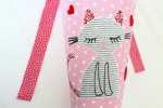 Mobile Preview: Schultüte mit Katze rosa